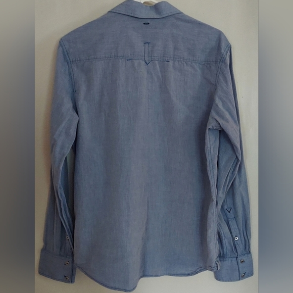 Men's G-Star Raw Correct blue button up shirt - Picture 5 of 13